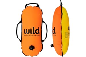 DIPPY DIVAS AND DUDES Dippy Wild Flotteur de natation | Bouée de natation | Flotteur de remorquage pour flotteur de natation en eau libre | Bouée de natation en eau libre | Accessoires de natation sauvages | nageurs, triathlètes