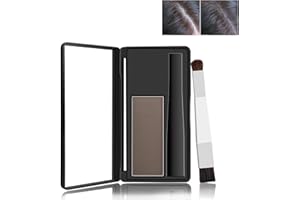 Boobeen Ensemble de poudre d'ombre à cheveux multi-usages, poudre de retouche de racine, palette de correcteur temporaire avec pinceau de maquillage, couvre instantanément la couleur des cheveux