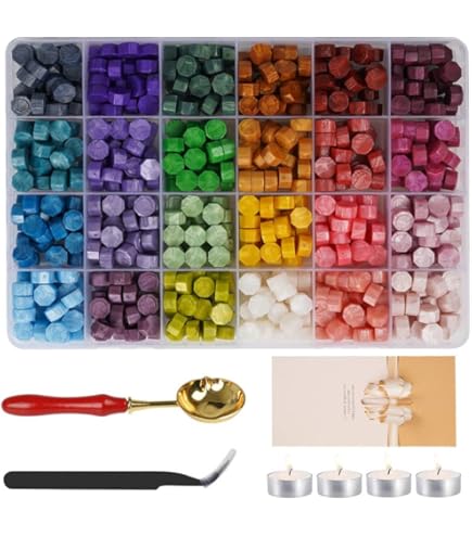 Cire Cachet PATIKIL Lot De 300 Perles De Cire à Cacheter En Forme D'étoile Cachet Cire