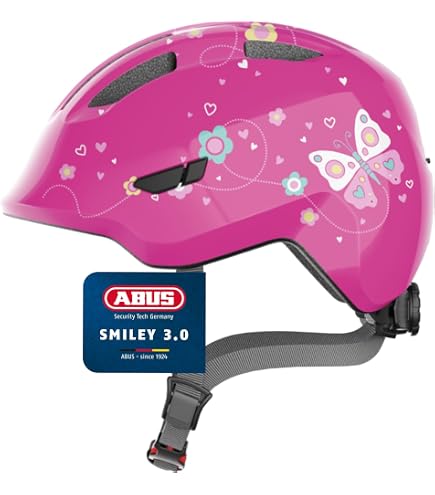 ABUS Helmlicht für Smiley 3.0 und Skurb Kid – per USB wiederaufladbare LED-Rückleuchte für Kinderhelme – Fahrradhelm-Zubehör Sport & Freizeit