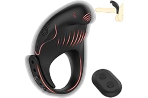 BZONE Anillo Vibrador Para El Pene, Anillo Para El Pene Con 7 Modos De Vibración Para Estimulador Del Punto G, Clítoris Y Testículos, Juguetes Sexuales Para Parejas, Hombres Y Mujeres, Control Remoto