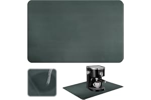 XYVOR Alfombrilla Escurreplatos, 50 × 60 cm Alfombrilla para Cafetera Absorbente, Súper Absorbente Tapete Escurreplatos, Secado Rápido, Bayeta Escurreplatos para Cocinas, Bares, Cafeterías (Gris Oscuro)