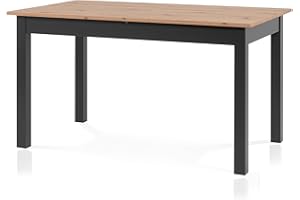 ‎SMART smart Esstisch 140x80 cm Asteiche, Küchentisch ausziehbar bis 180 cm, Esszimmertisch aus Holzwerkstoff inkl. erweiterbare Auszugsplatte, moderner Tisch für bis zu 8 Personen