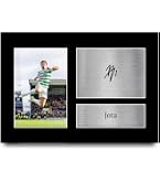 HWC Trading FR A4 James Forrest Celtic Autogramm Foto – Gerahmtes, Signiertes Fußball-Fanartikel Geschenk Für Anhänger