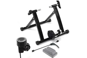 FFitness Rouleau magnétique Pliable pour entraînement de vélo à Domicile Compatible avec VTT et vélo de Route |