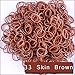 Produktbild Kirinstores ® 6000 PCS 240 Clips Bands Refills für Loom Regenbogen Armband Kleid machen Skin Tone -Skin Brown (Haut braun)