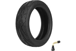 CuteHairy Electric Scooter Tires, 10x2.50-6.5 Off-road Tubeless Scooter Tire with PVR50 Valve, Puncture Proof Non-Slip Thick Tubeless Tire, Outer Rubber Wheel Replacement