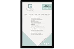 ENMARKALIA DECORACION Enmarkalia Marco 50 x 70 cm - color Negro (moldua de 30x15 cm) X1 Ud.