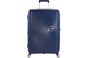 American Tourister Soundbox - Spinner L Erweiterbar Koffer, 77 cm, 97/110 L, Blau (Midnight Navy)