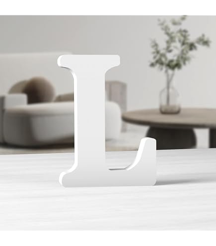 Lettre En Bois MDF 12 Cm De Haut – Alphabet Complet – Pour Décoration Et DIY – Peignable Et Personnalisable