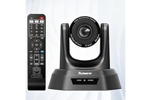 Tenveo NV20A Telecamera per videoconferenze, webcam Full HD 1080p 60fps con telecomando, telecamera USB-HDMI-SDI con zoom ottico 20X per riunioni Skype/Zoom e Live Tik Tok