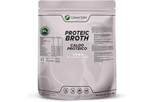 GREENTAHR TO THE TOP Green Tahr Caldo Proteico Magic Broth 750g, Caldo Vegetal Nutricional Proteico en Polvo y Copos, Rico en Proteína 41% y Fibra 13%, Sin Gluten y Sin Azúcares Añadidos, Apto para Veganos