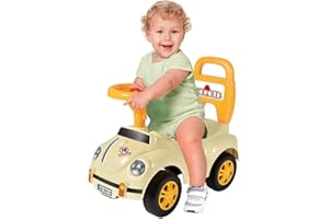 Sobebear 35CM Ride On Car for Toddlers, Push Car with Steering Wheel, Durable Non-Toxic Material, Children Walker, Indoor and Outdoor Ride-On Toy for Boys and Girls Age 1-3 (White)