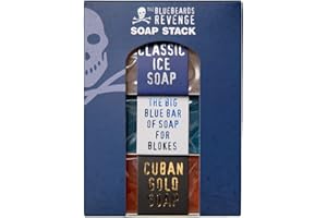 The Bluebeards Revenge, Soap Stack Gift Set For Men, For Hands and Body, Includes Big Blue, Cuban Gold And Classic Ice Soap