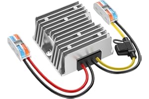 BGOODVISION DC Umwandler 12V auf 24V, Dc-Dc Wandler 12V auf 24V 10A 240W mit Sicherung Wasserdichter und Schnellverbinder Kabelverbinder, Spannungswandler 12V 24V für Golfwagen Light Auto Truck.(DC9-20V Eingang)