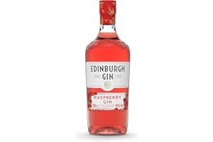 Edinburgh Gin Raspberry Flavoured Gin 70cl | 40% ABV | Locally Sourced Perthshire Raspberries | 100% Naturally Flavoured | Perfect for Cocktails | Ideal for Gifts