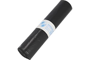 Deiss Premium 15018 déchets Sacs, 700 x 1100 mm, 25 par rouleau, Noir