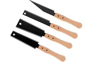 FYCHUO Hand Saw 4 Pack Japanese Saws for Woodworking Tools Japanese Pull Saw Fine Tooth Wood Working Carpenters Tools Sharp Flat Double Edged Small Wood Saws