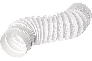 LIRAST Ø 100mm / 4 inch PVC Flexible Ducting - Ventilation Duct Hose with Connector