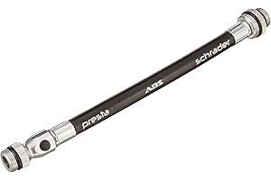 LEZYNE Valve Caps Valve Tube ABS Flex Trousers, Black/Silver, 1-RP-HOSE-V2DUAL