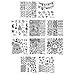 Bundle Monster 10pc Occasions Nail Art Stamping Plates - Family Ties Collection