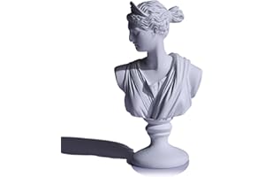LCCCK Statua a busto di Afrodite bianca, altezza 15,2 cm, classica mitologia greca romana Venere, scultura decorativa estetica David per piccole statue, decorazione artistica per piccole statue