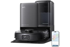 eufy E25 Omni Robot Vacuum Cleaner with Mop, HydroJet System, 20,000 Pa Turbo Powerful Suction, Zero Tangling, Corner-to-Edge Deep Cleaning and Mop Lifting, with Auto All-In-One Station