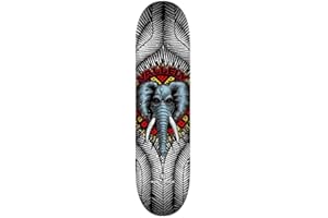 Powell Peralta PP - Tavola da skateboard Vallely Elefante, 20,3 cm, colore: Bianco