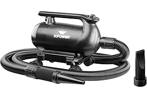 XPOWER Secador profesional para coche con base móvil (A-16)