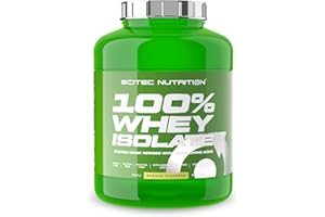 Scitec Nutrition 100% Whey Isolate - Pure Protein Power avec BCAAs - Glutamine & Arginine - Formule sans sucre ni gluten, 2 kg, Banane