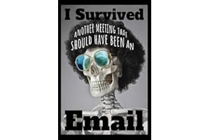 I Survived Another Meeting That Should Have Been An Email: Lined Notebook Notepad Journal | Funny Snarky Sarcastic Work Office Gag Gift Idea | ... Souvenir Present For Employee Women Man