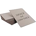 50 SHEETS A4 GREYBOARD PREMIUM 800 MICRON 0.8mm Thick STRONG Backing