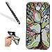Galaxy J3 2017 Case,Galaxy J3 2017 Soft Case Cover,Leeook Creative Cool Elegant Retro Beautiful Colorful Life Tree Pattern Design Lightweight Ultra Slim Thin Flexible TPU Silicone Protective Gel Plastic Shock Absorption Proof Drop Defend Anti Scratch Shell Bumper for Samsung Galaxy J3 2017 + 1 x Black Stylus