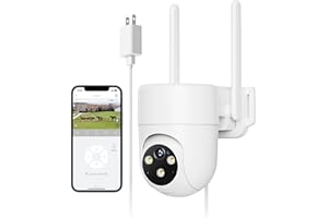 PESAIR 4G LTE kamera monitoringowa zewnętrzna z kartą SIM, 2K 360° PTZ IP kamera zewnętrzna, rozpoznawanie osób AI i 2-drożne audio, wodoszczelność IP66