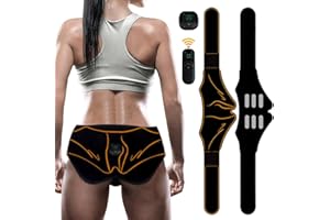 Erysin EMS Bauchmuskeltrainer Po Trainer, EMS Trainingsgerät Ganzkörper Elektrostimulationsgerät aus Aluminiumblech, Wiederaufladbares Fitnessgeräte für Zuhause, hilft beim Aufbau Gesäßmuskulatur