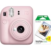 Instax mini 12 Pembe Fotoğraf Makinesi ve 20'li mini Film