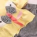 Koly Newborn Baby Clothing Sets Long-Sleeved Kids Girls Flower Bow Shirt Plaid Pant Set+1 baby headband