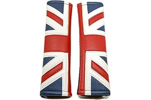 LVBAO 2pcs/set Car Soft Seat Belt Shoulder Pad Cover Cushion for Mini Cooper JCW ONE S R61 R60 R55 R56 R57 R58 R59 F54 F55 F56 F57 F60 Clubman Countryman Hardtop Hatchback Coupe Roadster (Union Jack R)