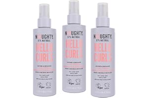 Noughty 97% Natural Hello Curls Define and Re-Shape Curl Primer, 97% Natural Sulphate Free Vegan Haircare, Vitamin Rich Formula for Curly and Wavy Styles, with Sea Kelp and Shea Butter TRIO