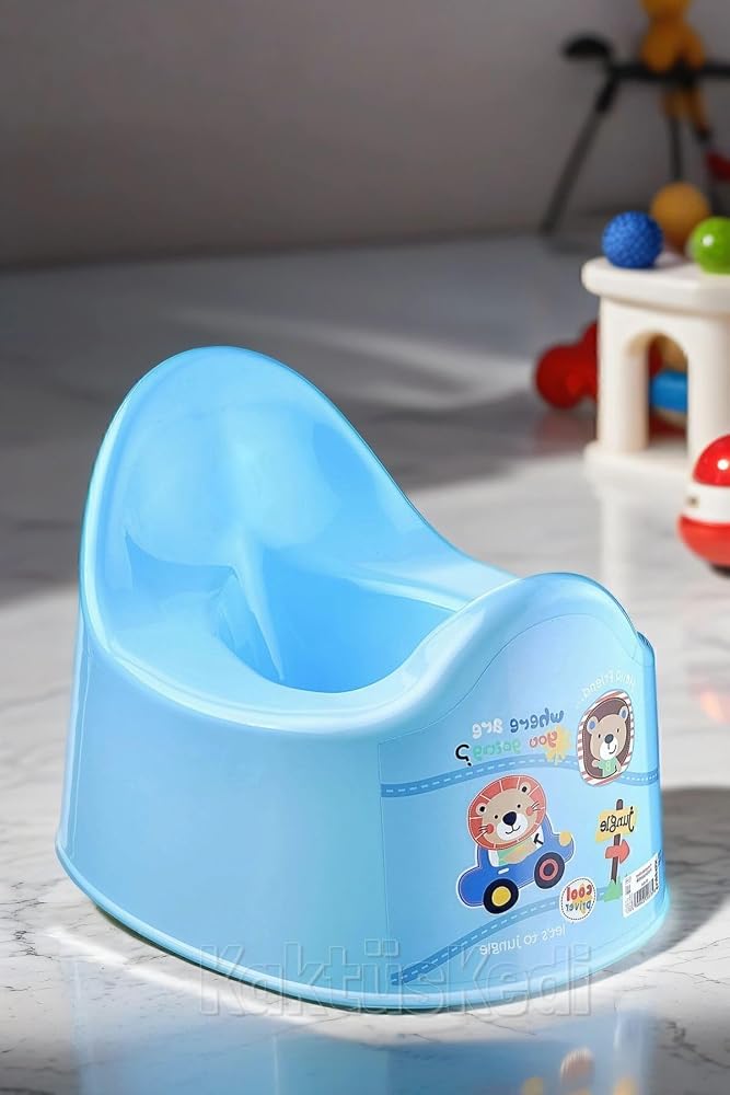 KaktüsKedi Pøtte Oturaklı Lazımlık Mavi 716657