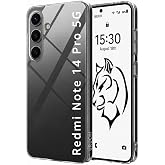 URUCHI Redmi Note 14 Pro 5G Uyumlu Şeffaf Sert Mika Kılıf, Sararmaya Dayanıklı, Ultra İnce, Kamera &amp; Ekran Korumalı, Darbeye 
