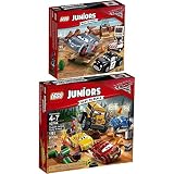 LEGO Juniors Disney Cars 2er Set 10742 10744 Rasante Trainingsrunden in der Teufelsschanze + Crazy 8 Rennen in Thunder Hollow - Leg