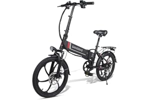 SAMEBIKE 2lvxd30 Bicicleta eléctrica 48v10.4ah Bicicleta eléctrica Plegable con 7 Velocidad niños y Adultos