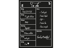 ‎EAST-WEST TRADING GMBH ewtshop® Wochenplaner, flexibel, Kühlschrankkalender, Menü-Planer, als Memo oder wöchentliche Einkaufsliste - Einfach zu beschreiben und wegzuwischen - inklusive Marker, trocken abwischbar