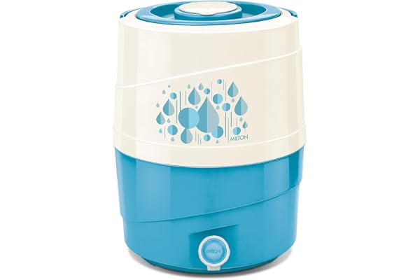 Milton Kool Rover 12 Water Jug PU Insulated, 11 litres, BPA Free, Leak Proof & Portable Jug, Sturdy Handles, Ideal for Travel, Picnic, Offices, Shops, Bluish Green