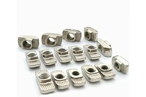 JOEEYKO 50PCS M6 T-nuts Drop in Tee T-slot Nut For 3030 Series Aluminum Extrusion Profile