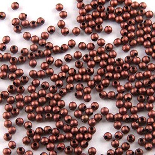 Beautiful Bead 3,2 mm cobre antiguo peque?o espaciador perlas redondas de metal para la fabricacion de la joyeria (sobre 500pcs)