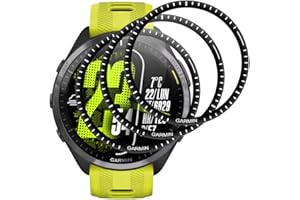 Beukei Panzer Schutz Glas für Garmin Forerunner 965, 3 Stück Glasschutzfolie[3D Vollständige Abdeckung][Fingerabdruck kompatibel][9H Härte] Handy Schutzfolie