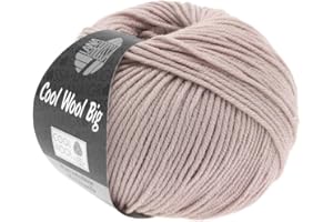 LANA GROSSA Cool Wool Big | Extrafeine Merinowolle waschmaschinenfest und filzfrei | Handstrickgarn aus 100% Schurwolle (Merino) | 50g Wolle zum Stricken & Häkeln | 120m Garn