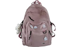 Cute Aesthetic Backpacks, School Backpack Teen Lightweight College Daypack for Teens Girls Women Students